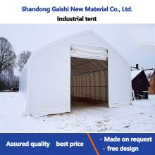 Heavy Duty Steel Frame Structure Industrial Warehouse Tent Shelter with Winch Door Dome PVC Shelter Storage Shed Warehouse Tent Marquee Tent Workshop Tent