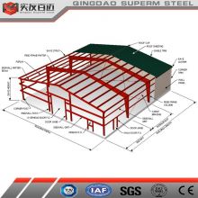 Industrial Use New Design Prefabricated Building Big Steel Factory Workshop Construction