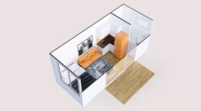 Easy and Fast Installation 20FT Folding Container House Office
