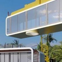  2023 Hot Sales Wholesale Niger Custom Made  High Quality Tempered Glass Prefab House