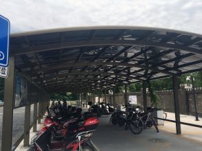  2 Car Carport Steel Beam Carport Exterior Carport for Villa